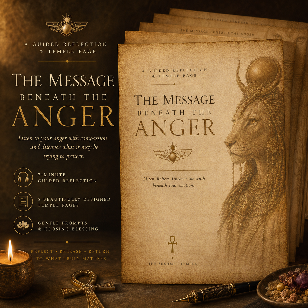 The Message Beneath the Anger audio and Temple Pages